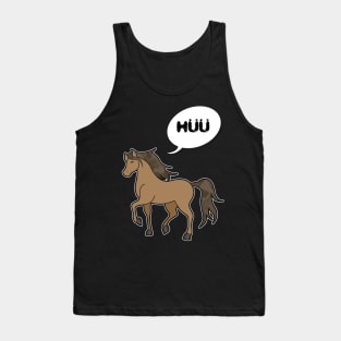 Horse Comic Cartoon Funny Tank Top